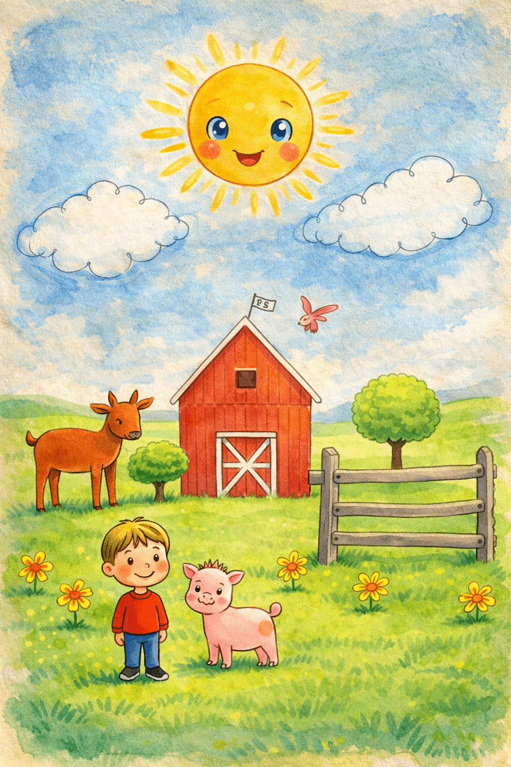 Storybook Watercolor transformation